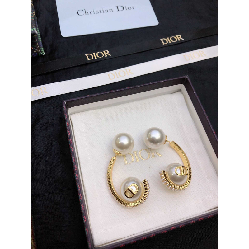 D*or cd rhinestone drop earrings