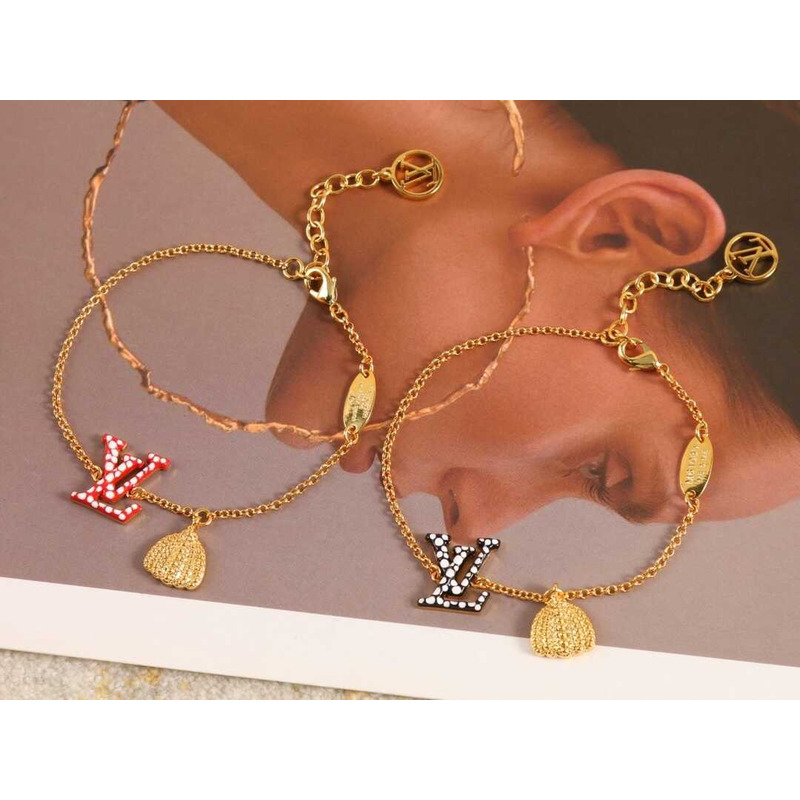 l**is V*t*n x yayoi kusama lv iconic infinity dots bracelet black/white