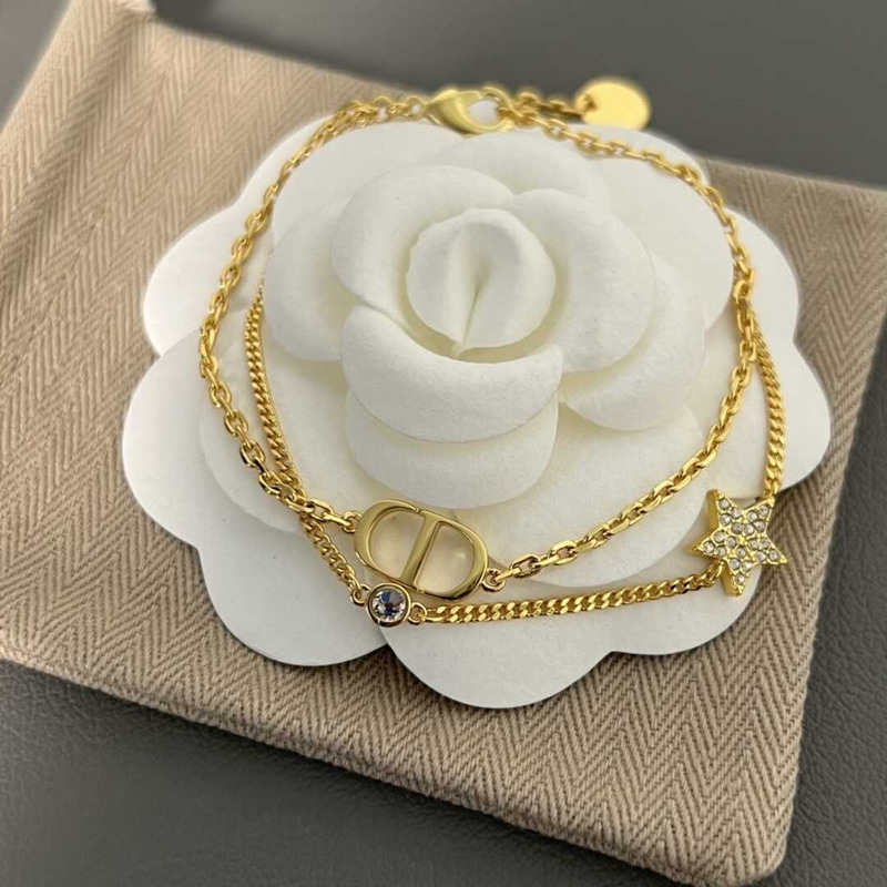 D*or cd star bracelet gold