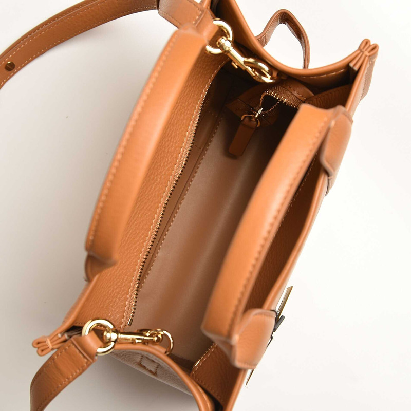 Marc Jacobs  The Leather Mini Tote Leather Tote Bag - Mini/Brown