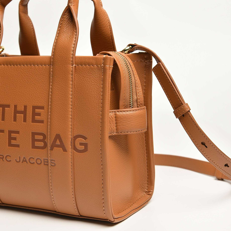 Marc Jacobs  The Leather Mini Tote Leather Tote Bag - Mini/Brown