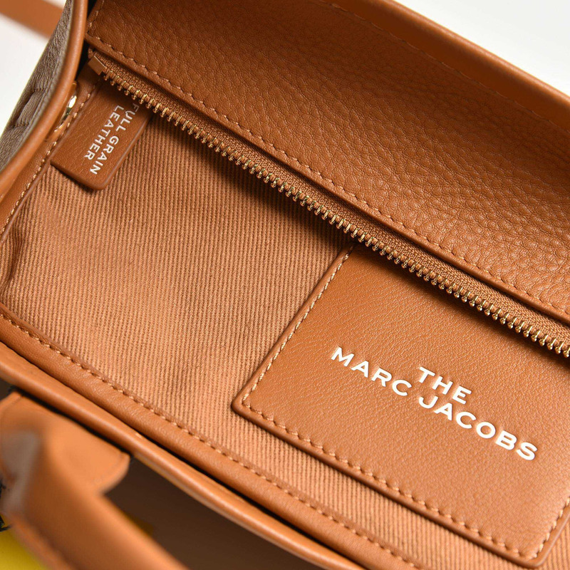 Marc Jacobs  The Leather Mini Tote Leather Tote Bag - Mini/Brown