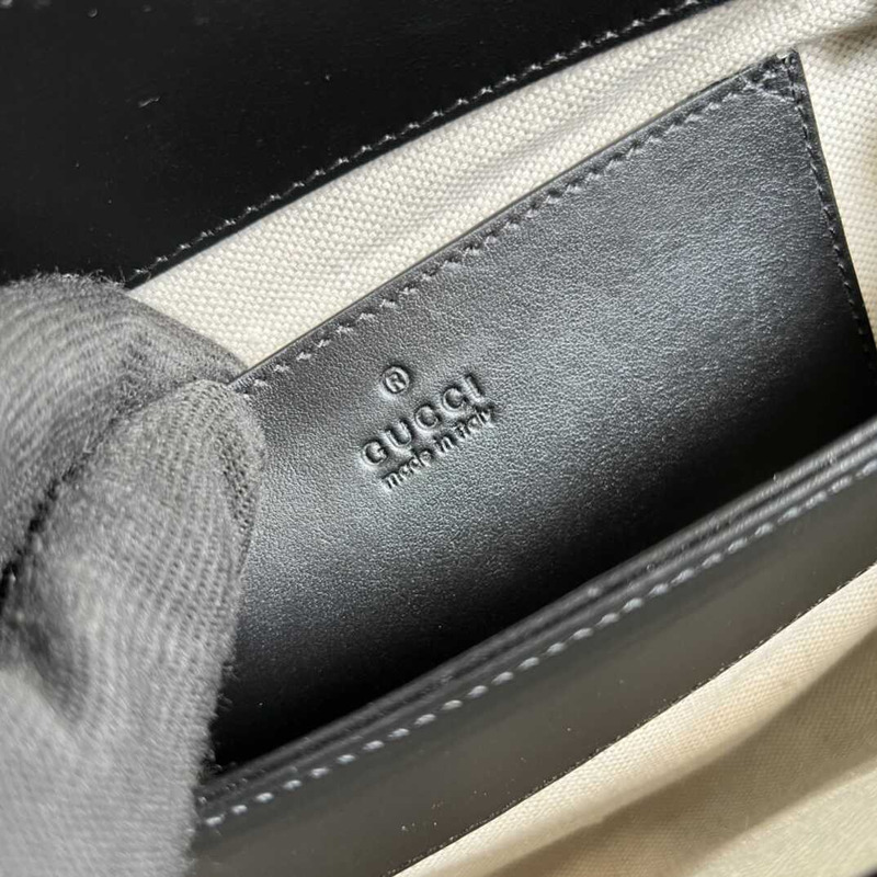 G*u*i gg matelasse small bag black leather