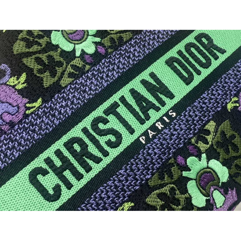 D*or medium lady d-lite bag multicolor D*or indian purple embroidery