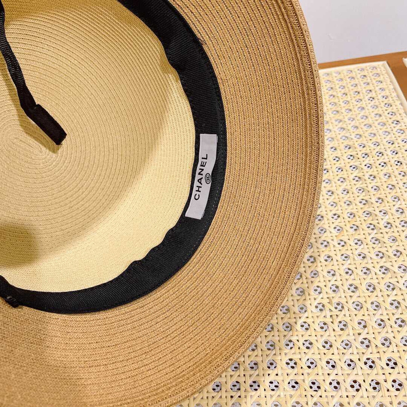 Ch*el summer straw bucket hat