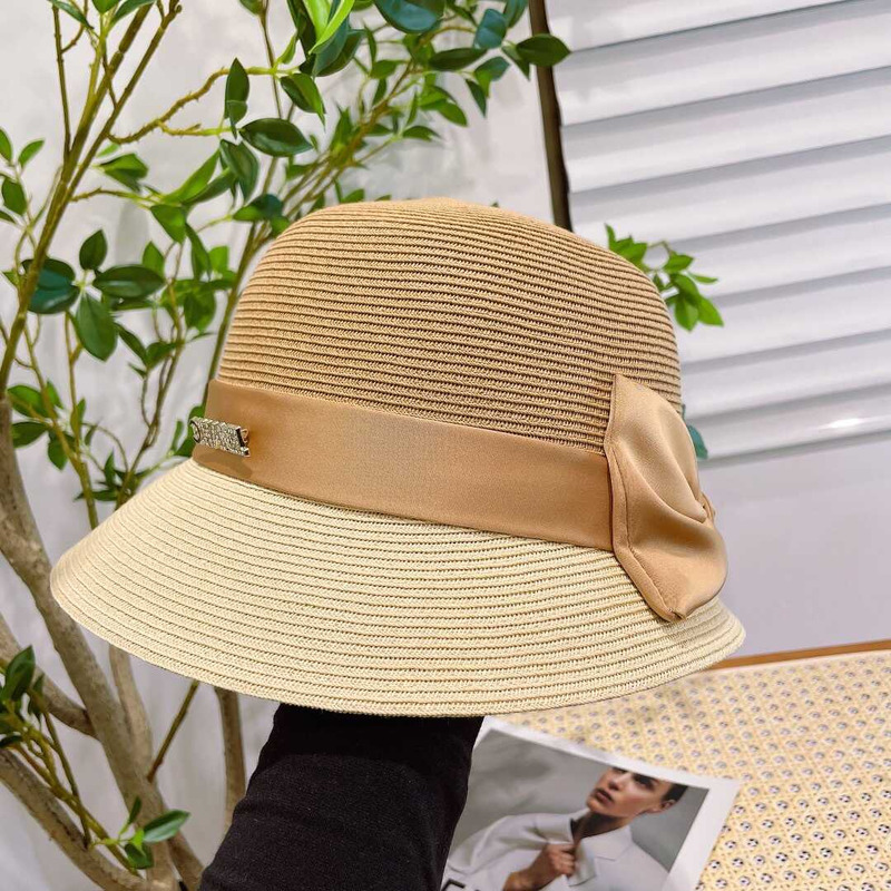 Ch*el summer straw bucket hat