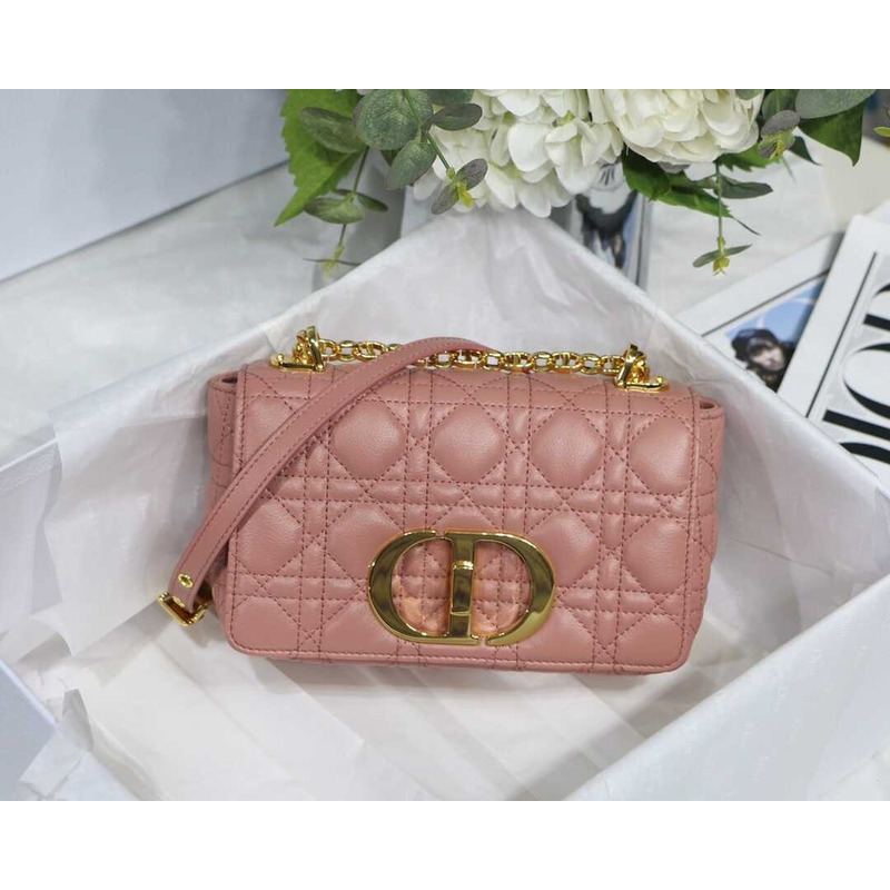 d*or small d*or caro bag pink S*pple