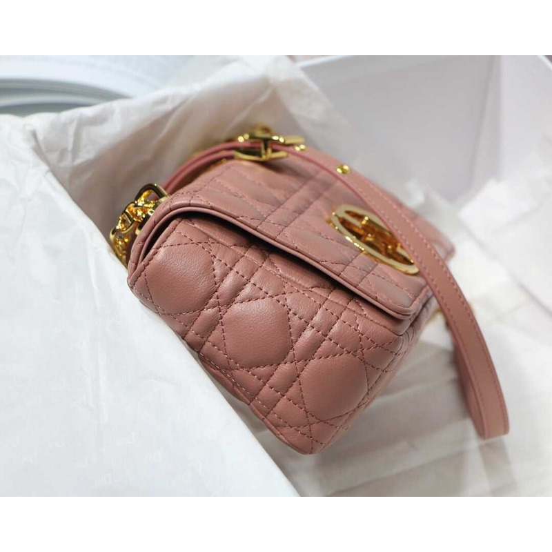 d*or small d*or caro bag pink S*pple