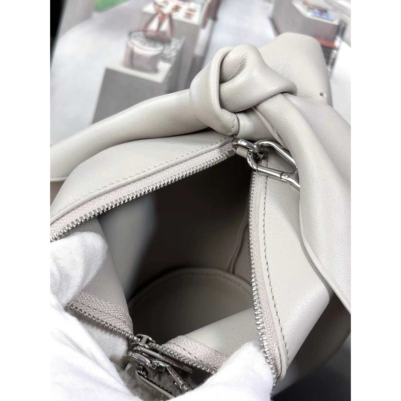 Loewe Bow Handbag White And Gray