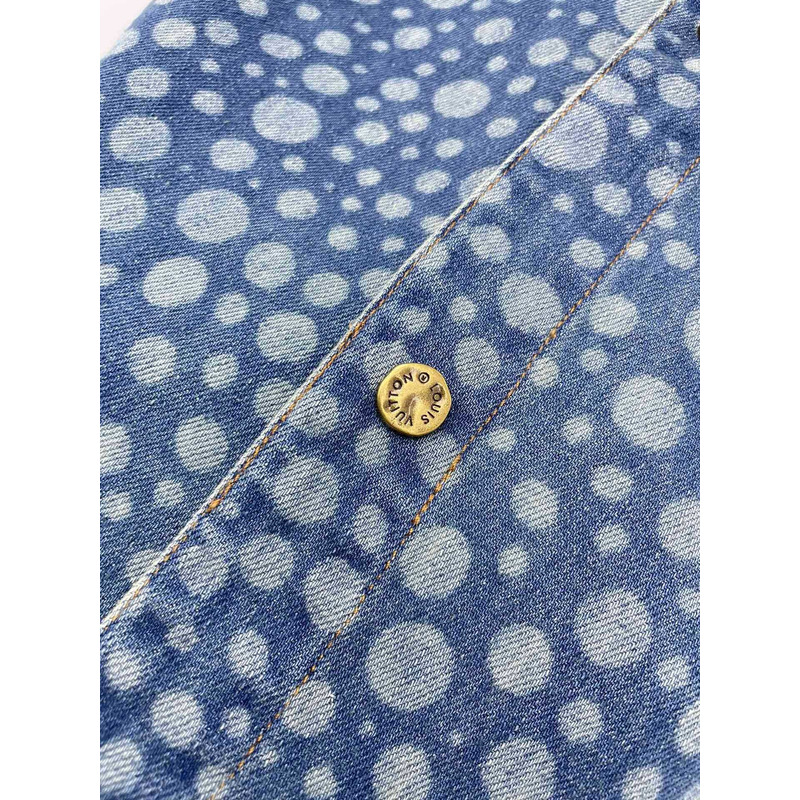 LV x YK Infinity Dots Denim Shirt