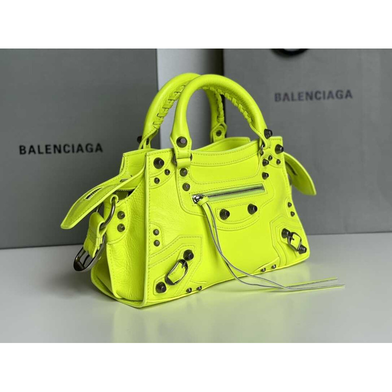 Ba*len*cia*ga Ba*len*cia*ga neo cagole small tote yellow