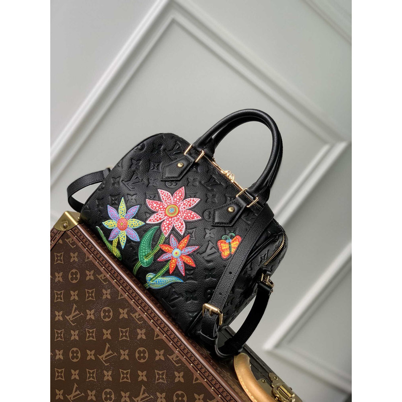 l**is V*t*n x yayoi kusama monogram speedy black