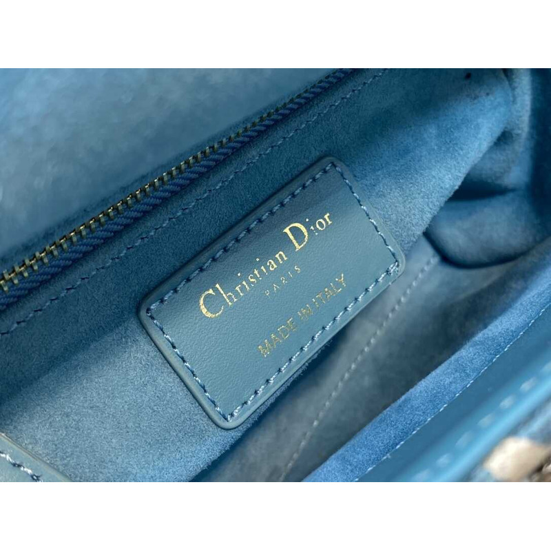 D*or lady D*or bag coral blue honeycomb