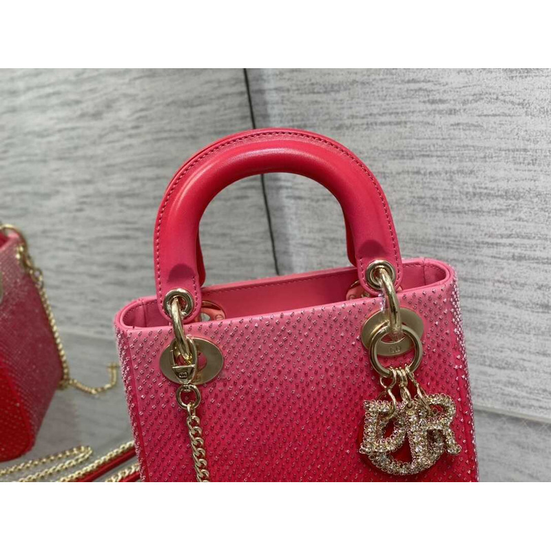 D*or ladyD*or glitter gradient bag pink