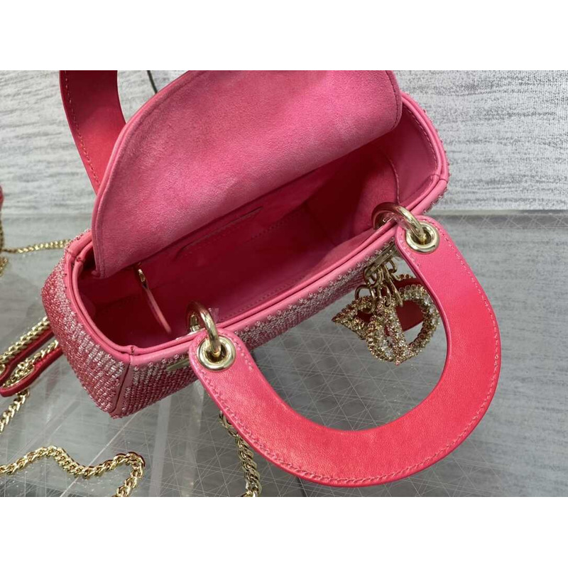 D*or ladyD*or glitter gradient bag pink
