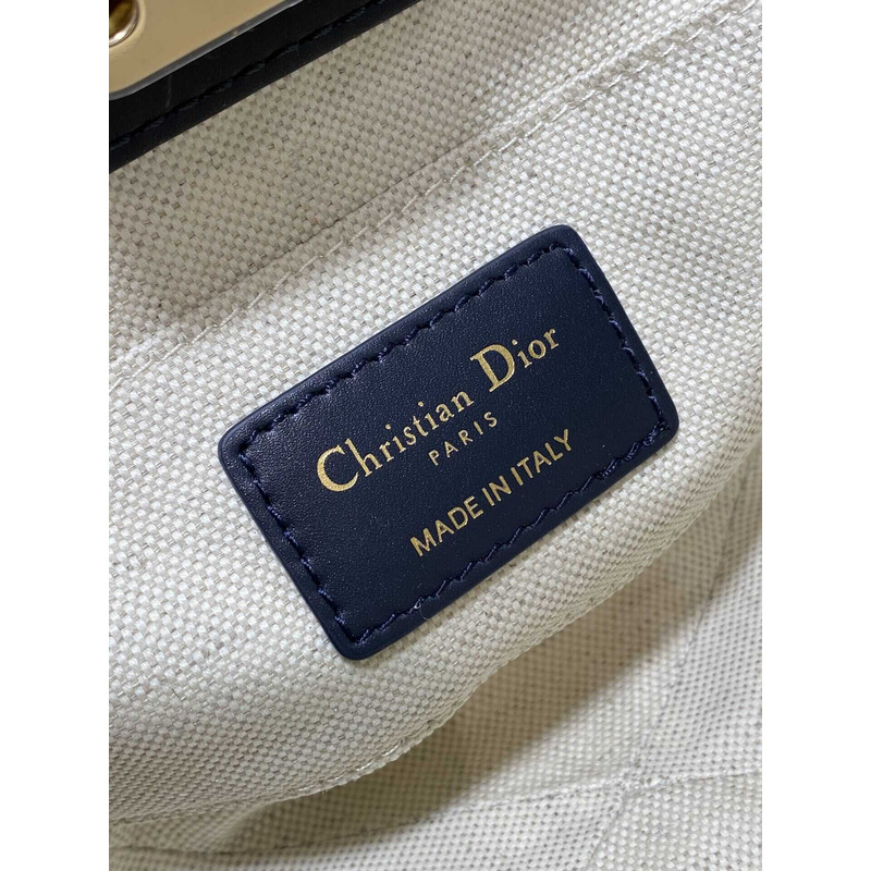 D*or small D*or key bag blue oblique print