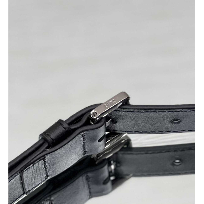 D*or mini gallop messenger bag grained leather (calf) black