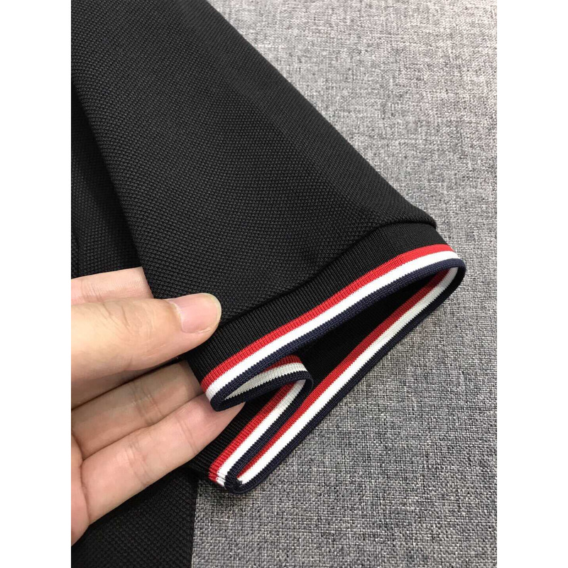 Moncler Logo Polo Shirt Black T Shirt