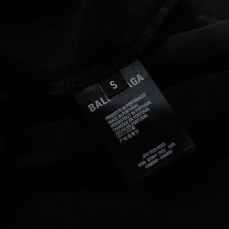 Ba*len*cia*ga xxxl logo crewneck t-shirt black
