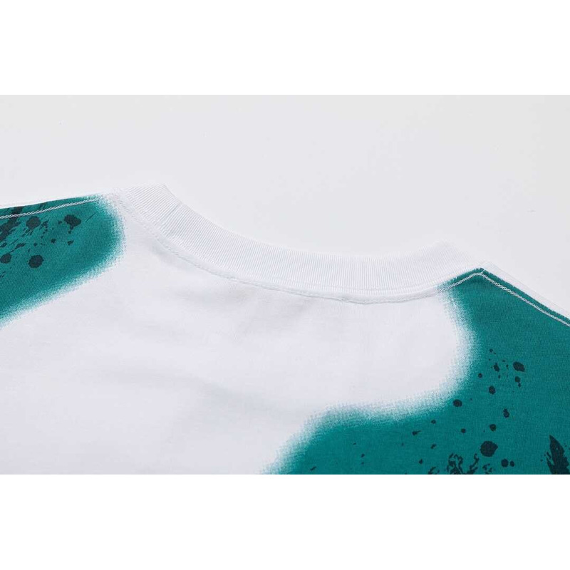 l**is V*t*n mixed color t-shirt green white