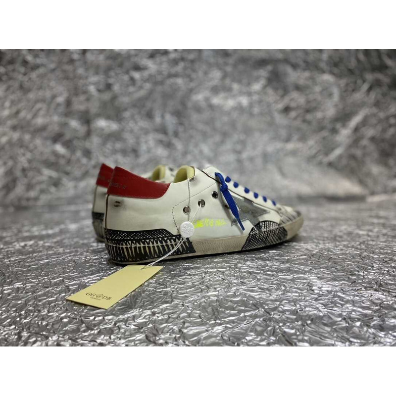 GGDB Leather Low-Top Sneakers White