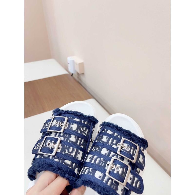 D*or h-town x cactus jack sandals deep blue