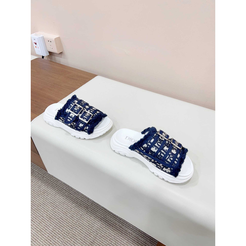 D*or h-town x cactus jack sandals deep blue