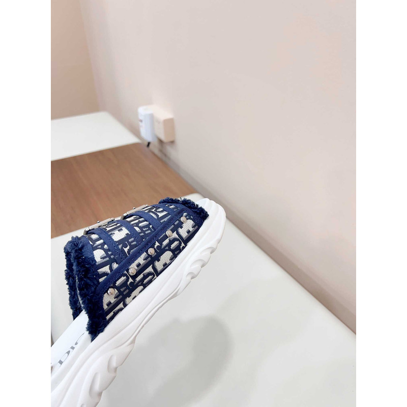 D*or h-town x cactus jack sandals deep blue