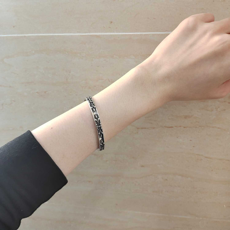 Chrome Heart Classic Logo Opening Bracelet