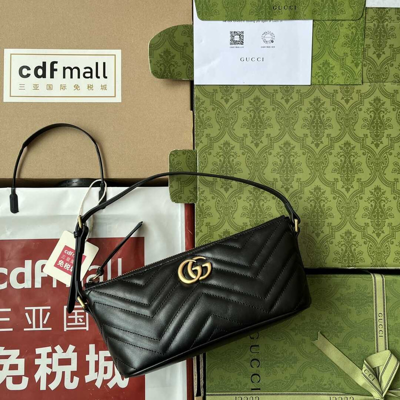 G*u*i  gg marmont s leather shoulder bag black