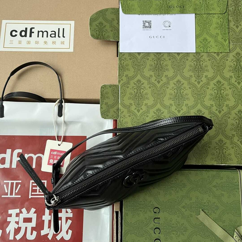 G*u*i  gg marmont s leather shoulder bag black