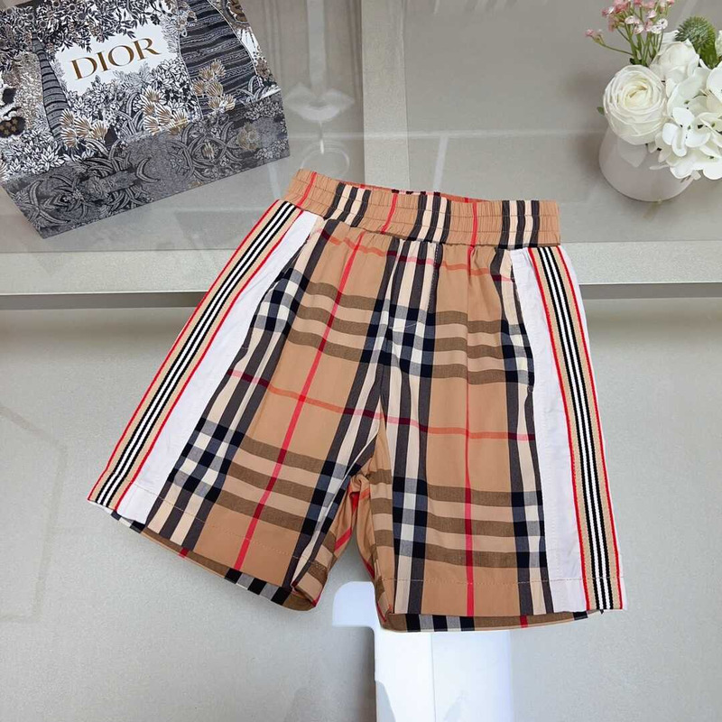 B**rry white & beige logo kids suit