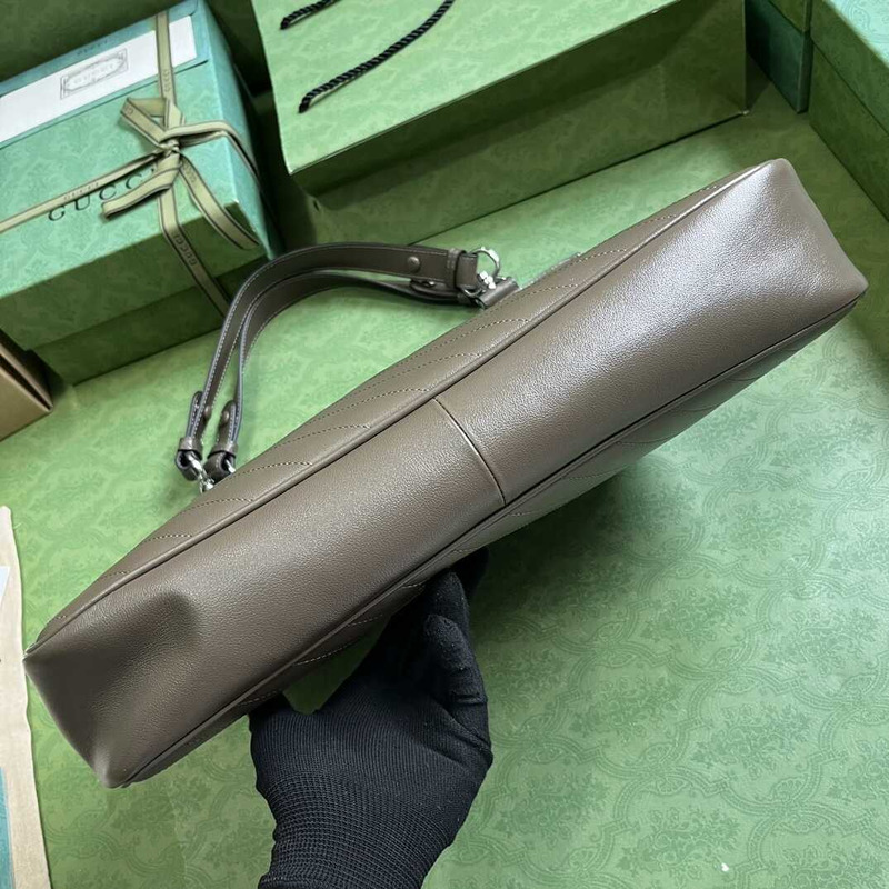 G*u*i blondie medium tote bag brown green