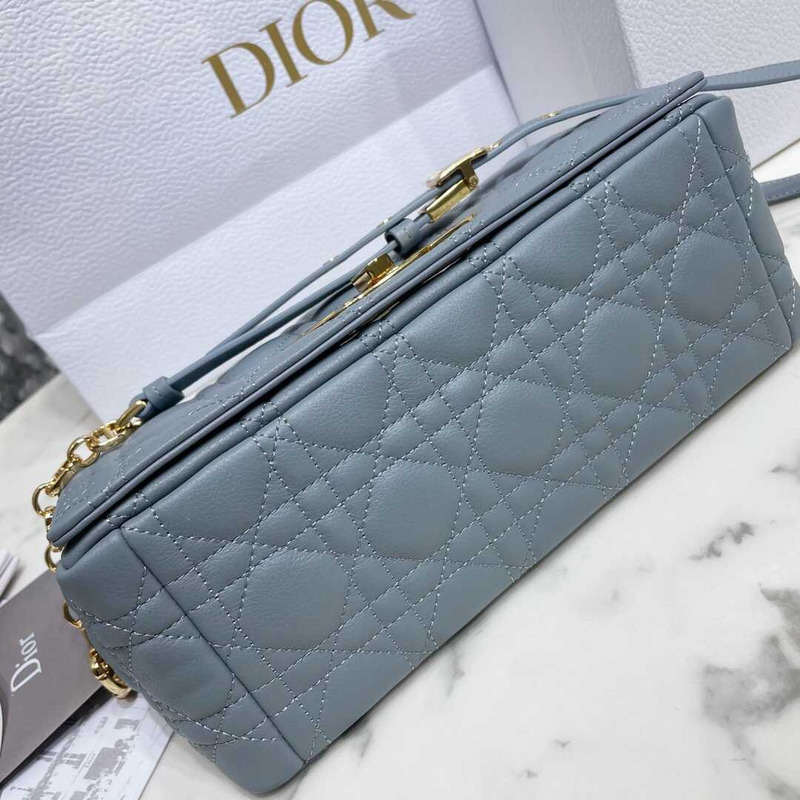 d*or medium d*or caro bag  gray stone S*pple cannage calfskin