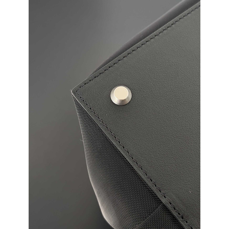 Ba*len*cia*ga duty free large mesh tote bag in white/black