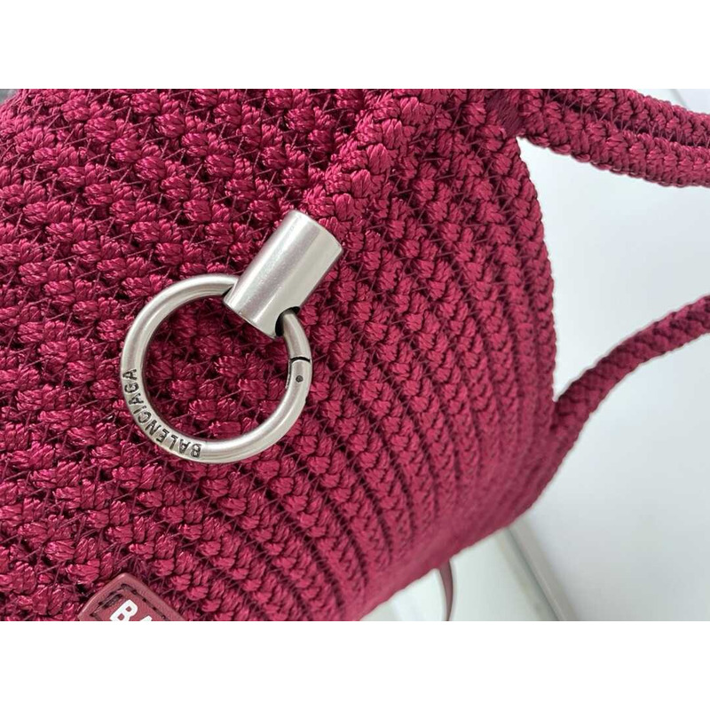 Ba*len*cia*ga ibiza small basket bag red