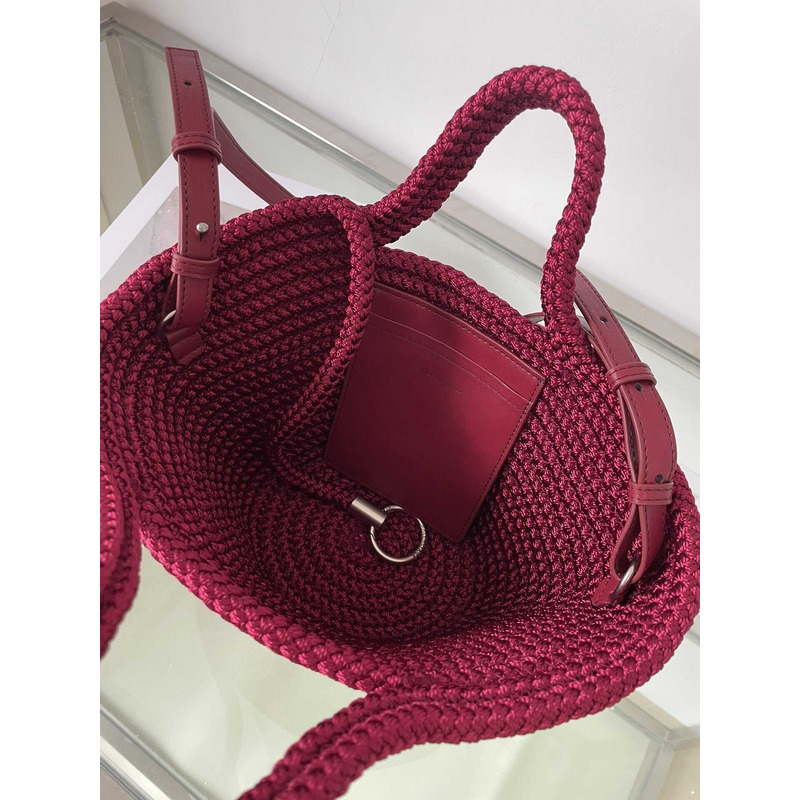 Ba*len*cia*ga ibiza small basket bag red