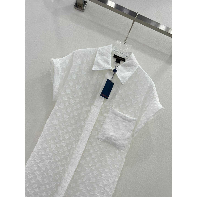 l**is V*t*n sleeveless shirt white