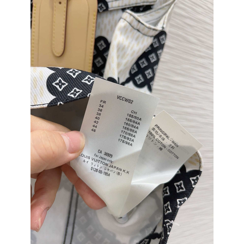 l**is V*t*n checkered vest black and white