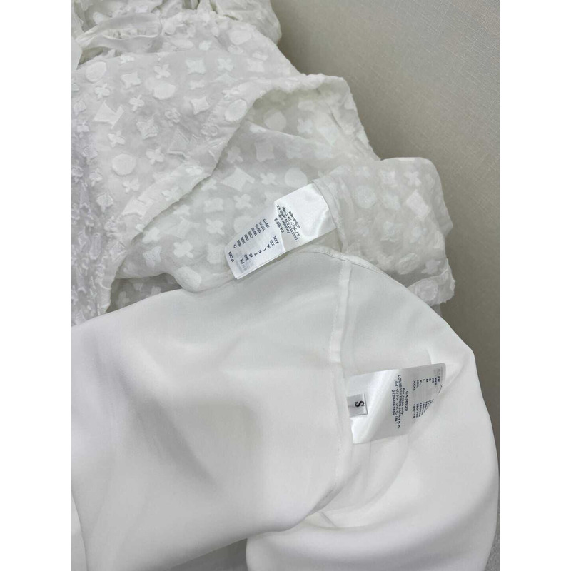 l**is V*t*n embroidered  dress white