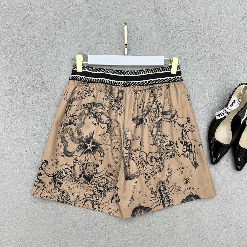 D*or printed shorts beige
