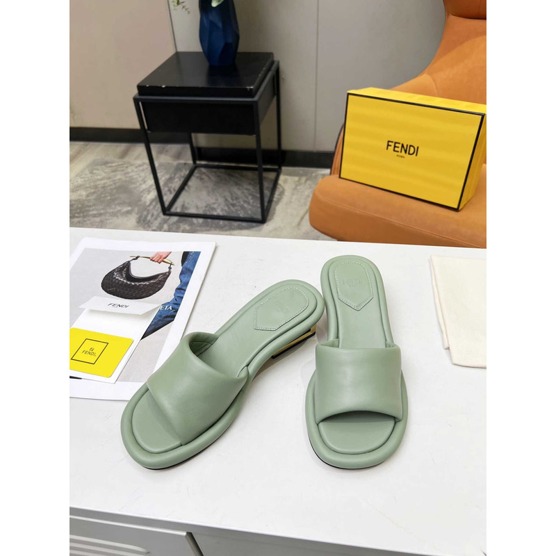 F**di high-heeled sandals for women green