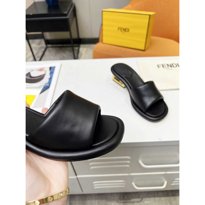 F**di high-heeled sandals for women black