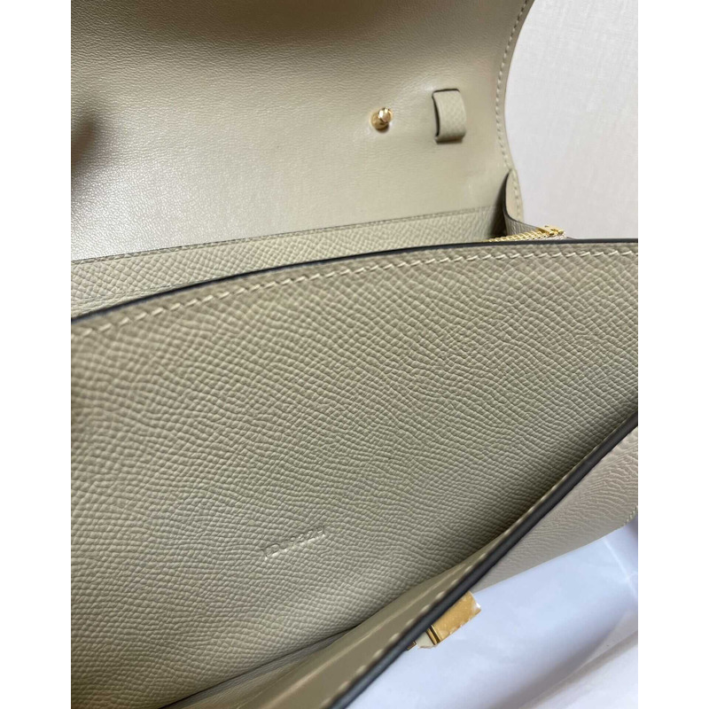 H**mes constance wallet to go gold hardware beige