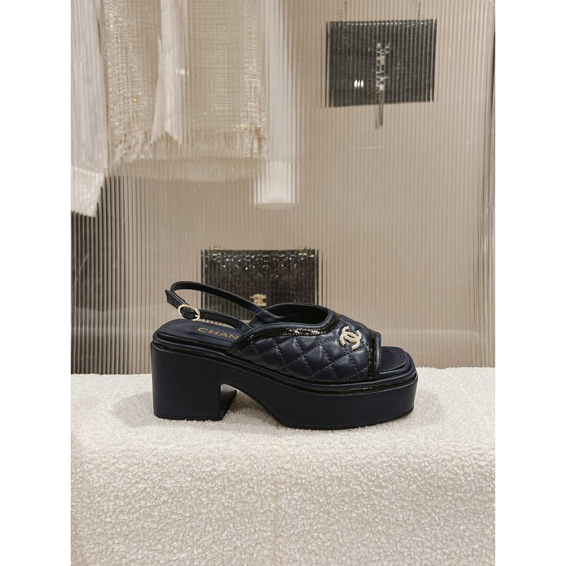 Ch*el platform sandals black