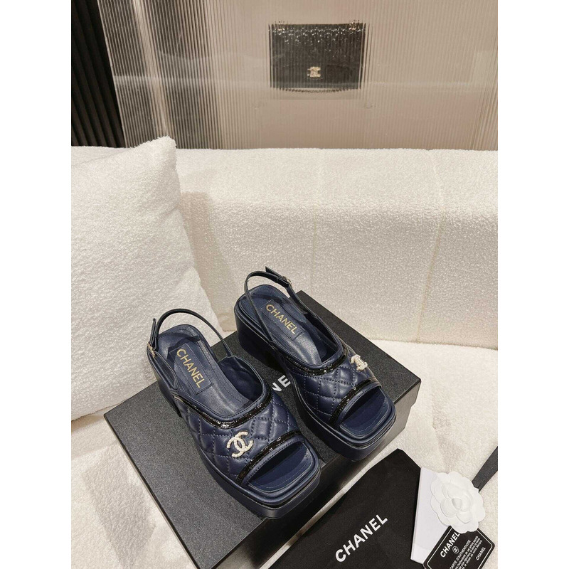 Ch*el platform sandals black