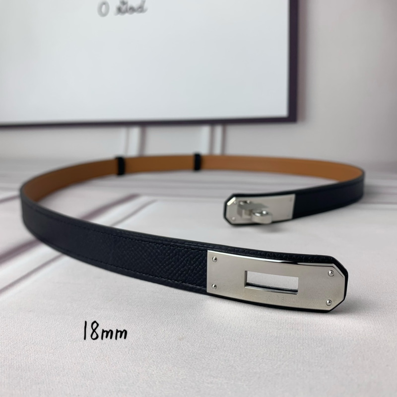 H**mes kelly 18 silver hardware black sliver