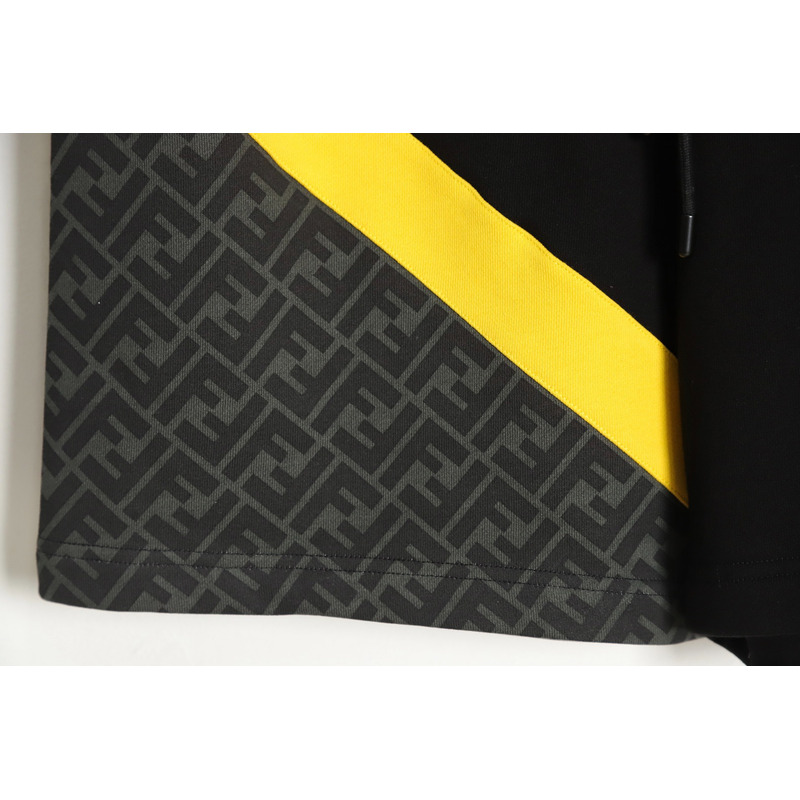 F**di bermuda shorts black jersey shorts