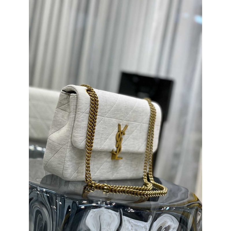 Saint Laurent Jamie Medium Shoulder Bag White