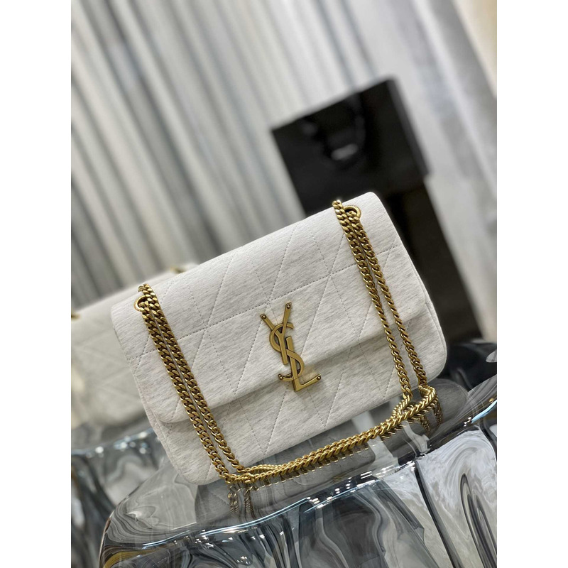 Saint Laurent Jamie Medium Shoulder Bag White